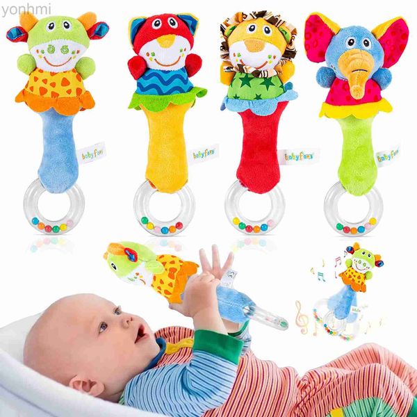 Mobils# peluche baby morbido tintinnio tysfabric anello shakerinfant handbells precoce sviluppo manuale di giocattoli sensoriali6 9 12 mesi d240426