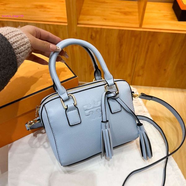 BASSO DI LUSSO DI PELLA DESIGNER SACCHE DONNE 2024 NUOVA MASSIONE All-in-One Bag da donna semplice SOLA SOLA SOLO SOLO CROCIO CROVE TRENDE DONNA BASSO DI BOSTON HANTHET