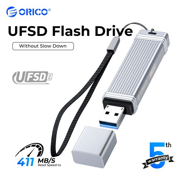 GUIDA ORICO UFSD Flash Metal Flash USB 3.0 Drive Flash 411MB/S 512GB 256GB 128GB 64 GB Stick USB Tipo C pendrives Memory Stick U Disk
