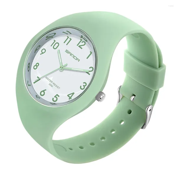 Orologi da polso da donna orologio designer di lusso a morbido cinturino in silicone da donna di alta qualità guarda il movimento quarzo giapponese