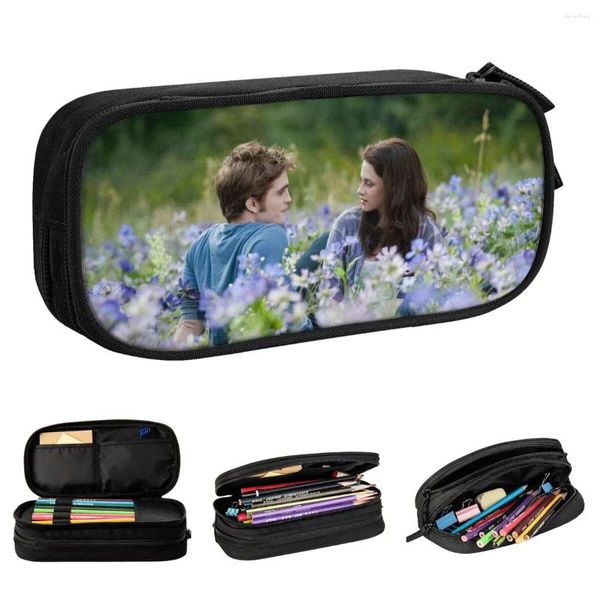 The Saga Movie Pencil Case Classic Edward Bella Isabella Pen Box Bag Girl Boy Big Capacity Office Geschenke Bleistifte