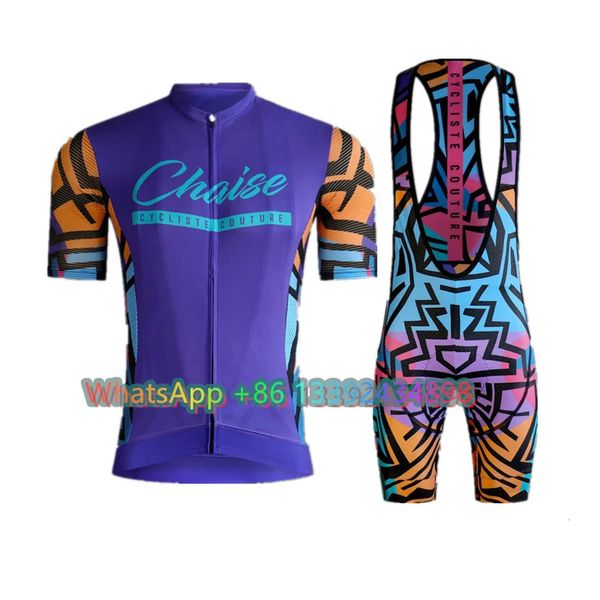 Mens Chaise Fashion Summer Pro Team Cycling Jersey Set Bicycle Mtb Racing Bike Outdoor Sports Sports MAILLOT CICLISMO 240416
