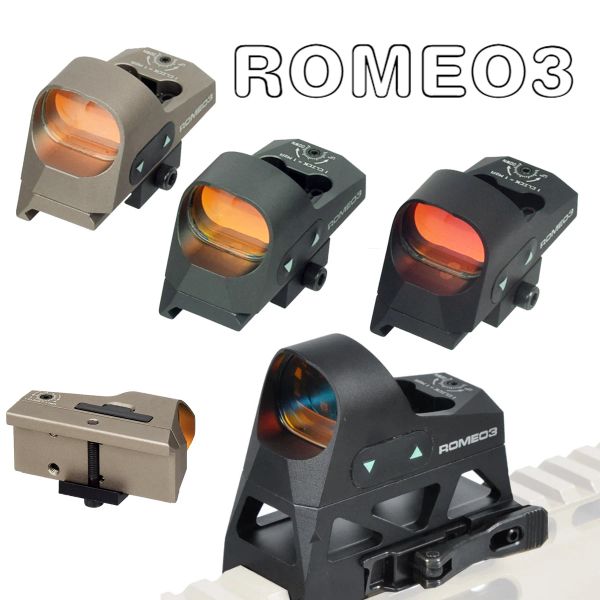 Taktisch romeo3 1x25mm 3 MOA RMR Red Dot Reflex Sicht Scope Picatinny QD Mount Rifle 20mm Schiene mit Logo