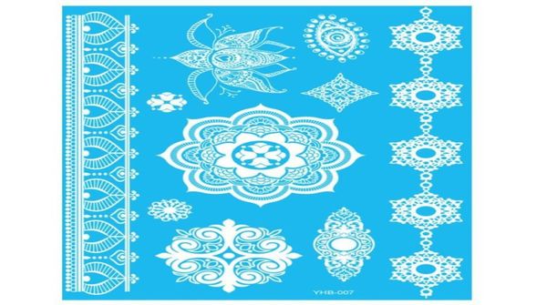 WHOLENEW INDIA METALLIC Flash Tattoo Adesivi temporanei TEMPORAIO TATUOO ATTRAVERSI BODY ARTX5CX5CLEAVE VS PENDANTSXX5CX5CFAKE TATTOOI9065423