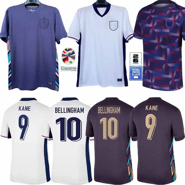 2024 Bellingham Kane Englands 24 25 Erkek Çocuk Kiti Seti XXXL 4XL Forma Sterling Rashford Sancho Grealish Fodish Foden Kalecisi Ön Maç Eğitim Futbol Top Gömlek