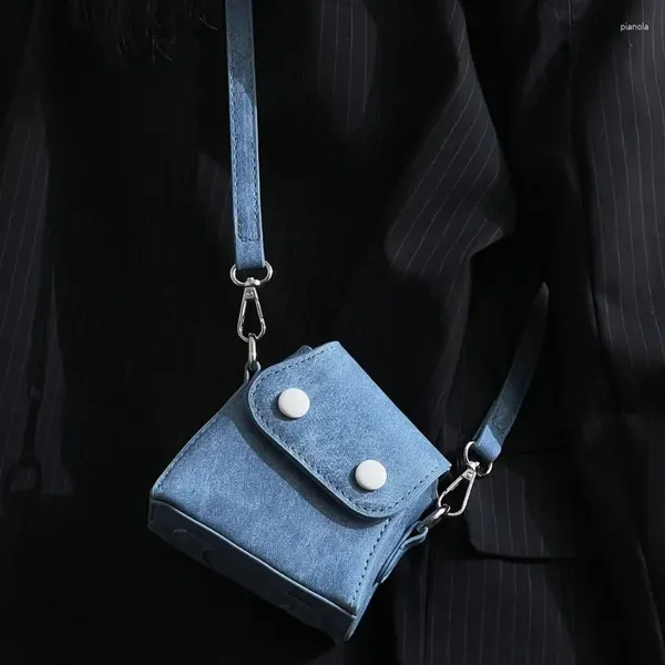 Тотасы женские сумки ниша дизайн чувства сладкая девочка джинсовая джинсовая наушники квадратные мини -кошельки и сумочки