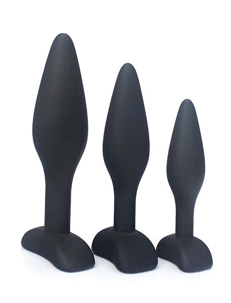 Grandi dimensioni Black impermeabile in silicone anale tappo anale tappo giocattoli sessuali per uomo giocattoli erotici giocattoli sessuali anali produttori adulti s m l size 14962113