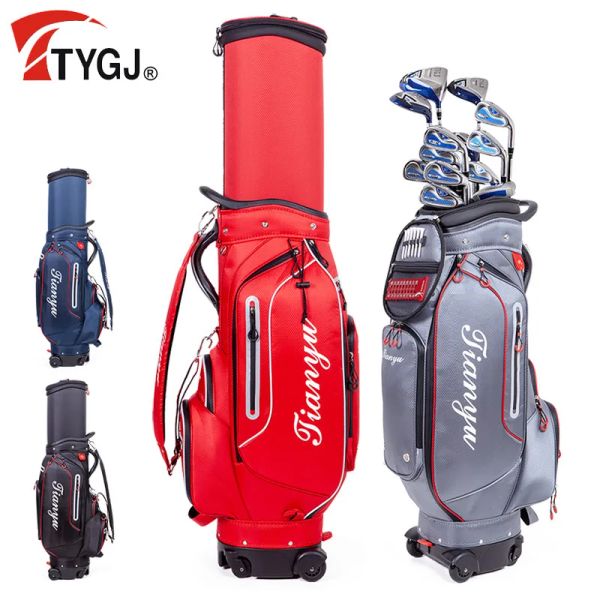 Bolsa de golfe com rodas de grande capacidade Golfe Aviation Ball Storage Multifuncional Lightweight Outdoor Sport Golf Club Bags