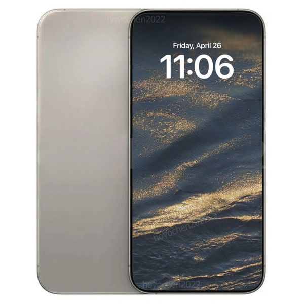 ID da face inglesa i15 Pro máximo de 6,7 polegadas Móvel de tela MOVEL Mostrar 16 GB de 512 GB Operação Android USB-C 3.0 GPS 20MP Botão de ação da câmera Smartphone Label