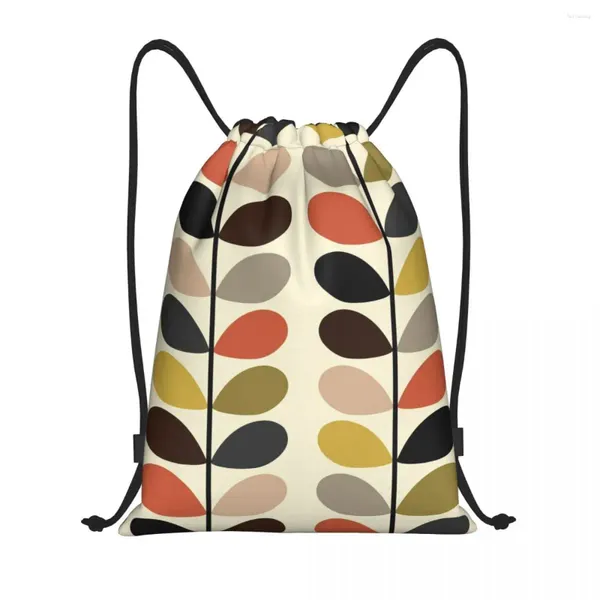 Einkaufstaschen Multi -Stiel -Tomaten Orla Kiely Muster Draw String Rucksack Männer Frauen Leichtes Fitnessstudio Sportsackpacksäcke zum Training