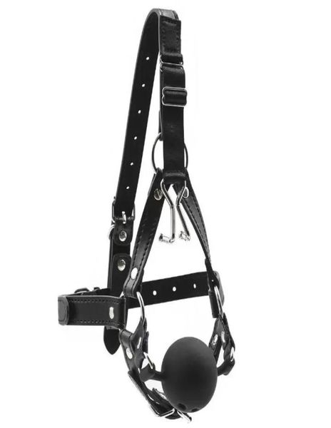 Bondage IMBARAZIONE DELLA PELLE IN PELLE GAG OPPARE BAGGI BAGGIO IN ACCIAIO IN ACCIAIO IN ACCIAIO DEVISIBILE DESIDERE ADULLA PASSIONE FLIRT IN GIOCHI SESSA BDSM PRODOTTO POTTOLO TOY3589733