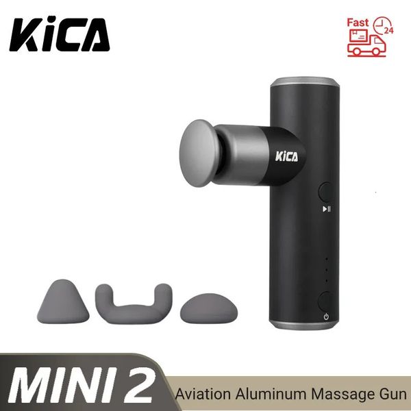 Kica Mini 2 Massage Gun Electric Body Professional Fitness Muscle Gun Tiefes Hochfrequenzmassagegeräte für Fitness Sport 240418