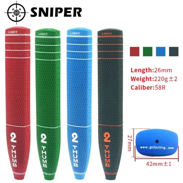 Produkte neue Golfgriffe 2 Daumen Golf Putter Grips 4 Farben Standard Größe mit 4 Farben 1PCS Putter Clubs Grips kostenlos Versand