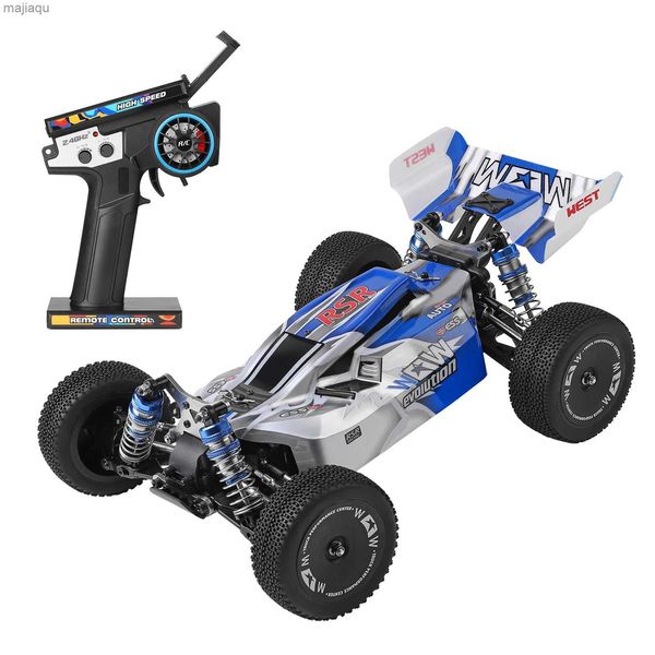 Carro elétrico/RC 1/14 4WD RC Professional Racing Car Mushless Electric Electric High Speed Road Drift Remote Control Toy 65km/HL2404