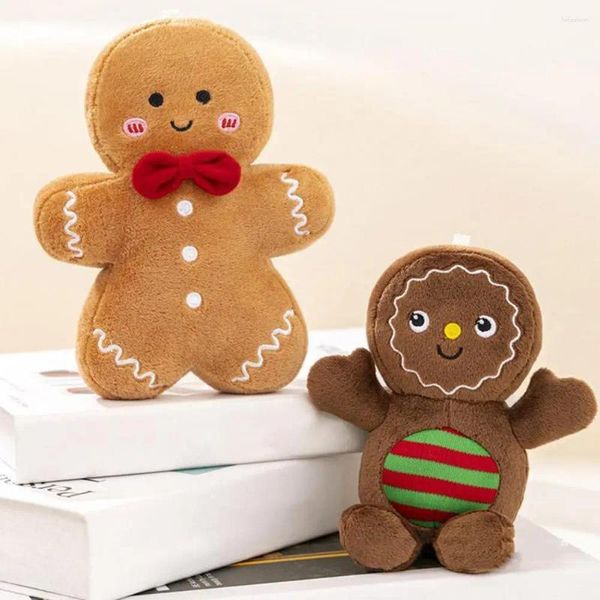 Kissen Lebkuchen Weihnachten Plüsch Puppe Mann weiches Sofa Cartoon gefüllt Spielzeugurlaub Party Dekoration