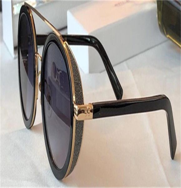 Os novos óculos de sol de design de moda tonies tonies moldura redonda com design de máscara para os olhos simples e popular estilo UV 400 Proteção ao ar livre G6052901