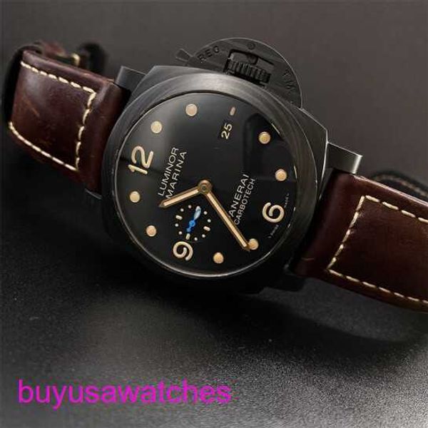 Orologio da polso per macchinari Panerai Serie Luminor Swiss maschile Swiss Mechanical Luxury Watch di lusso Sports Orologio duro Diametro di grande diametro PAM00661 44 mm di diametro