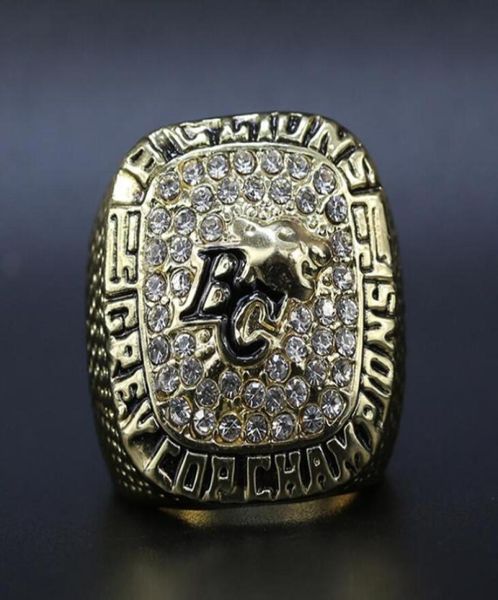 1994 BC Lions Grey Cup Team Sulir S Ring com Box de madeira Fã dos homens Brithday Gift 20203822892