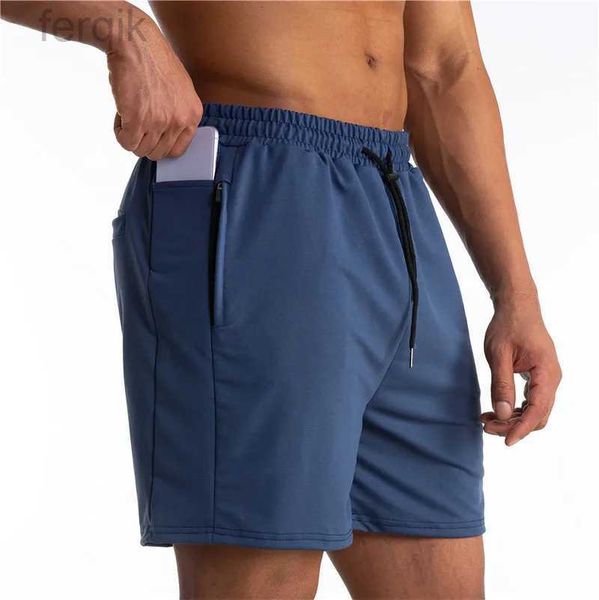 Shorts maschile 2024 Shorts da corsa uomini Shorts a secco rapido Shorts Fitness Jogging Allenamento Short Short Beach Male Sports Workout Bottoms D240426