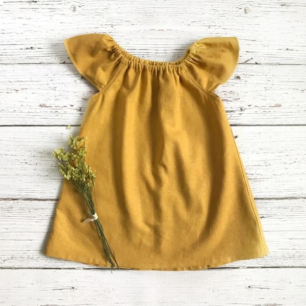 Abbigliamento per neonato per bambini estivo 100 cotone morbido semplice aline solido 240426