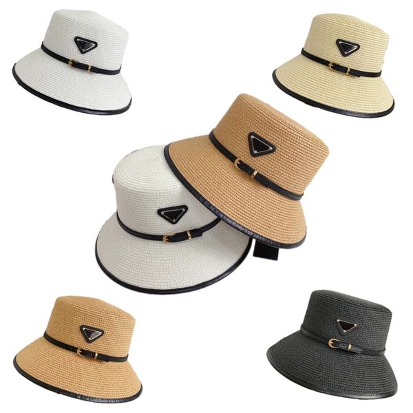 Seyahat Kovası Tasarımcı Şapka Hip Şapkası Kadın Güneşlik Mens Cap Gorras Üçgen Desen Geniş Soy Sun Visor Şapkalar Mix Renk Mektubu GA0132 H4