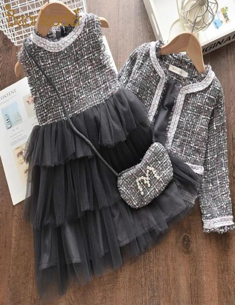 Girls Princess Dress Drant Plays Delying Clothing Элегантная милая девочка -наряд детей vestido6159410