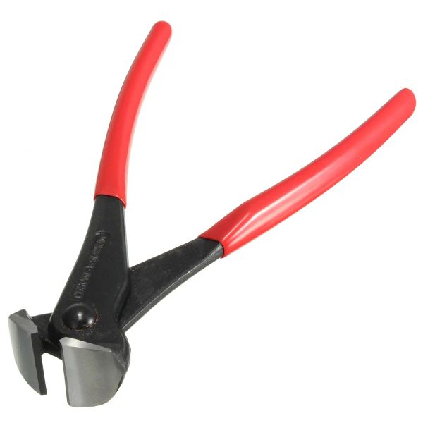 Shaves 8 polegadas/200mm Cortador de corte de vanádio Fixadores de plástico vermelho de aço de vanádio Pinca Clipper Multitool Nippers