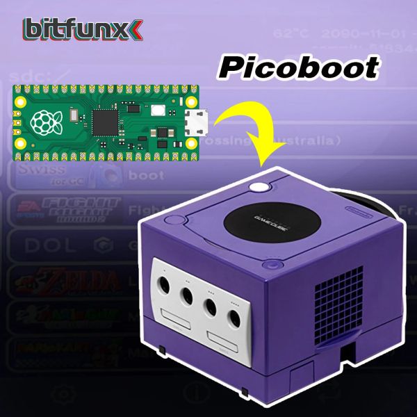 Accessori per l'adattatore della scheda SD SD2SP2 GameCube + Raspberry Pi Pico Board Picoboot IPL Modchip di sostituzione