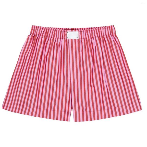 Женская снаряда для сна, комбхасаки y2k cleanfit pajama shorts stripe elastic ware in wist