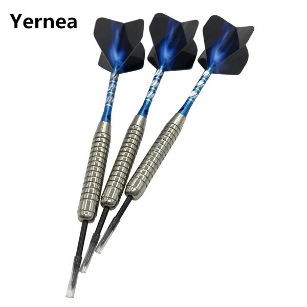 Darts Yernea 3pcs Hard Darts Высококачественные спортивные товары 22 г Стандартные стальные наконечники Darts Blue Al Darts