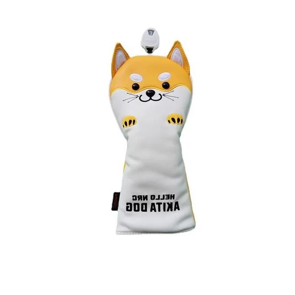 2024 neuer neuer Golf Shiba Inu Golf Club Cover Head Eisenholzstangenabdeckung Süßes Welpe Halbkreis Puting Protective2.Netter Welpengolfclub Cover2.