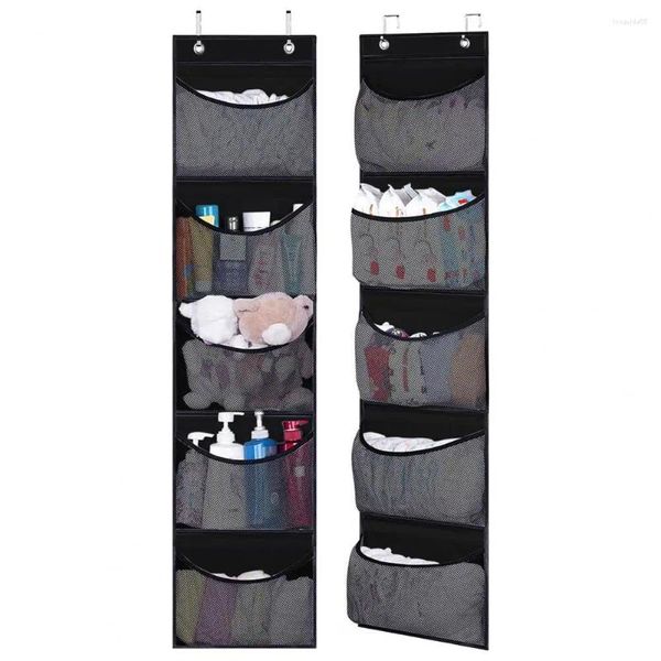 Sacos de armazenamento Bolsa de suspensão de capacidade de organizador respirável com bolsos transparentes para sapatos Toys Socks Domens