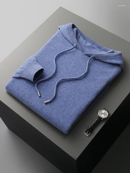 Мужские свитеры высококачественные толстовины весенний осенний свитер. Свитер Смарт Случайный мериносовый шерстяная одежда комфорт корейская одежда