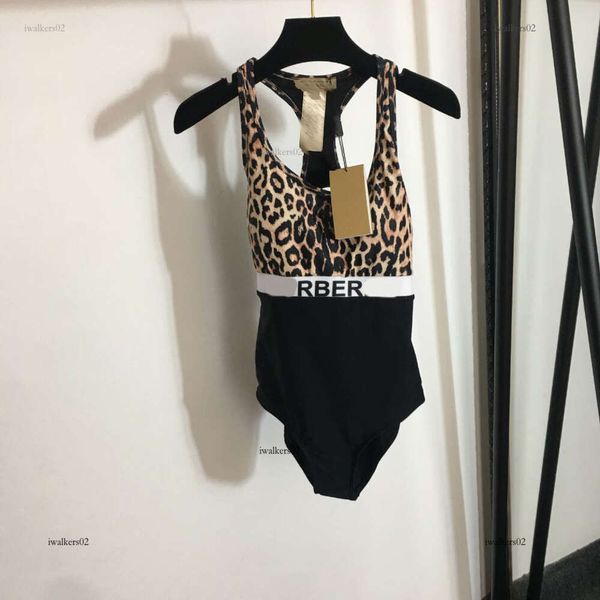 Brand Swimwear Women Bikini Designer de uma peça de falha de maiô de uma peça sexy leopard impressão meninas férias roupas de praia Roupas de praia 26 de abril