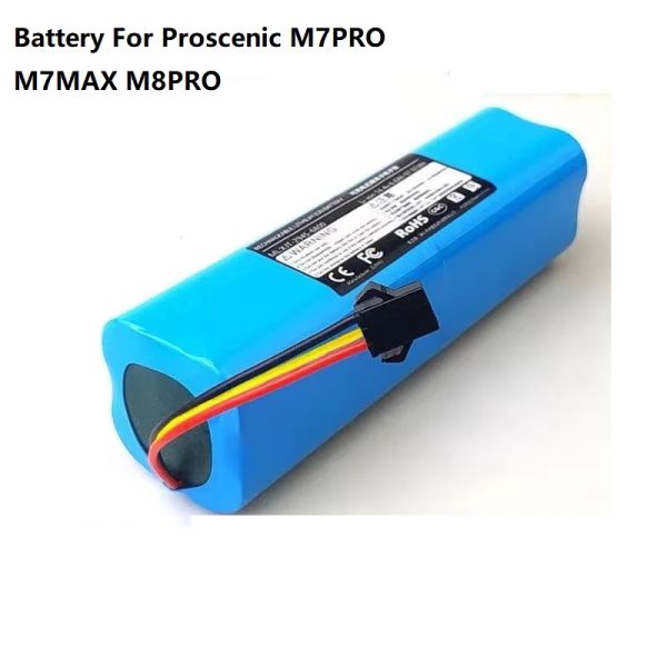 Fornitura 5600MAH 6800Mah Batteria per proscenico M7Pro M7MAX M8Pro Cleaner M7 Max M8 Pro New Liion 18650 Pacchetto 14,4 V 14,8 V Parte