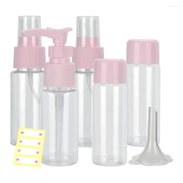 Bottiglie di stoccaggio Riutilizzabili 9 pezzi VAPORIZZATORE VERACHI MINI Cosmetica Vento Vervo Strumento per trucco per trucco Crema Crema Spray Pressatura Spray