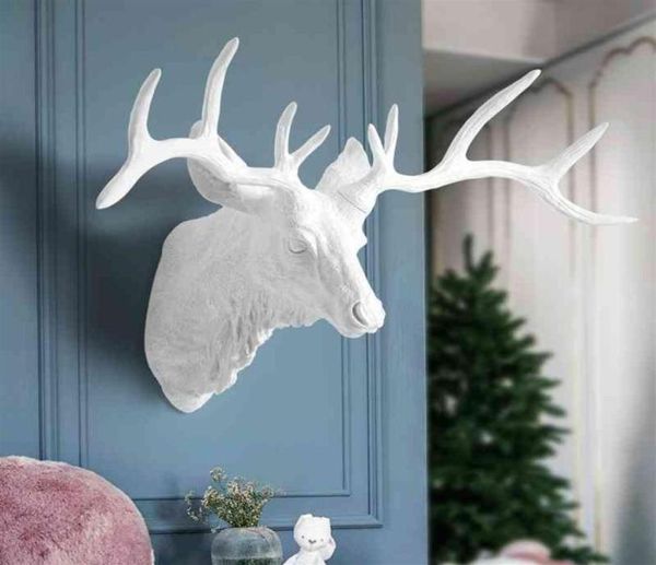 Top Quality Designer de luxo Moda Winterredic Resina Animal Parede da Cabeça Hanging Bar Villa Decoration com Deer and Sheep ACLESTORI7371953