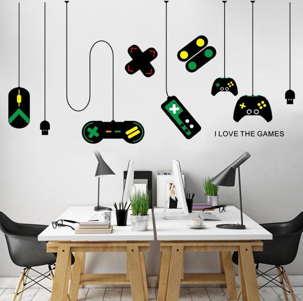 Наклейка на ручку игры Home Decal плакаты из ПВХ росписная видеоигра наклейка Gamer Room Decor JS228694869