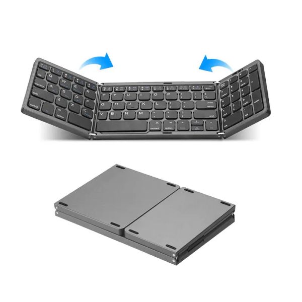 Keyboards Falten Sie Bluetooth Wireless Tastatur Foldable Numeric -Tastatur -Nummer für Windows Android iOS Computer Tablet PC -Telefon usw.