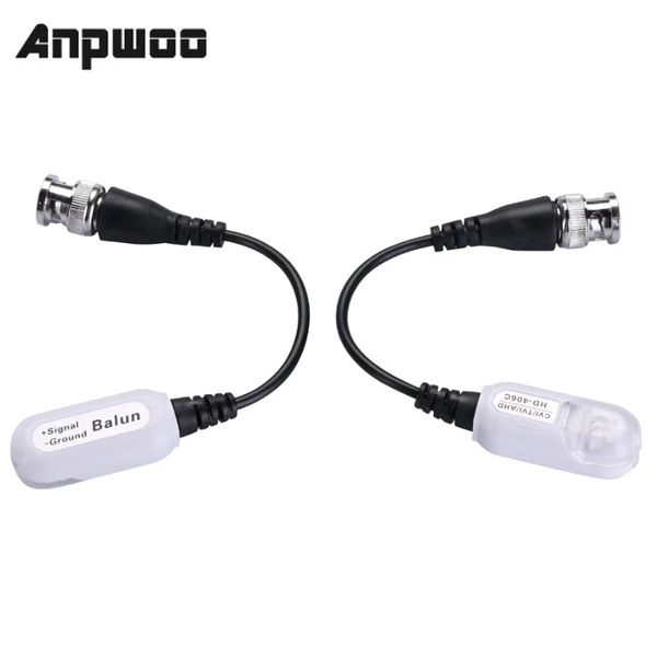 Anpwoo 1set/lote hd 720p/1080p CVI/TVI/AHD Vídeo passivo Balun BNC Connector para UTP Cat5/5E/6 Video Balun Passive Transceivers