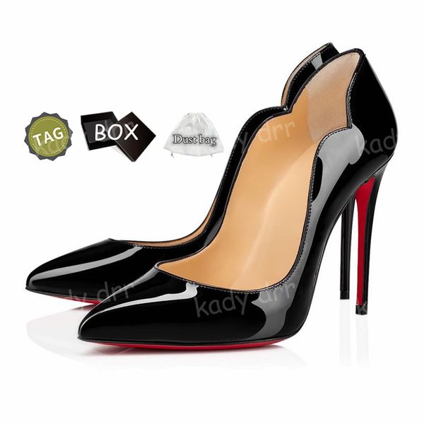 Mit Box Red Bottoms Heels Frauen High Heel Plattform