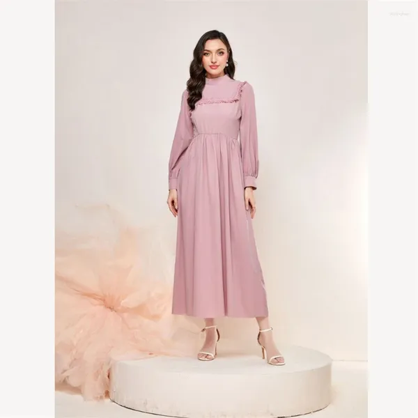 Abbigliamento etnico alla moda abaya per donne musulmane autunno manica lunga maxi abito tacchino arabo kaftan dubai abito party marocco jalabiya arabo