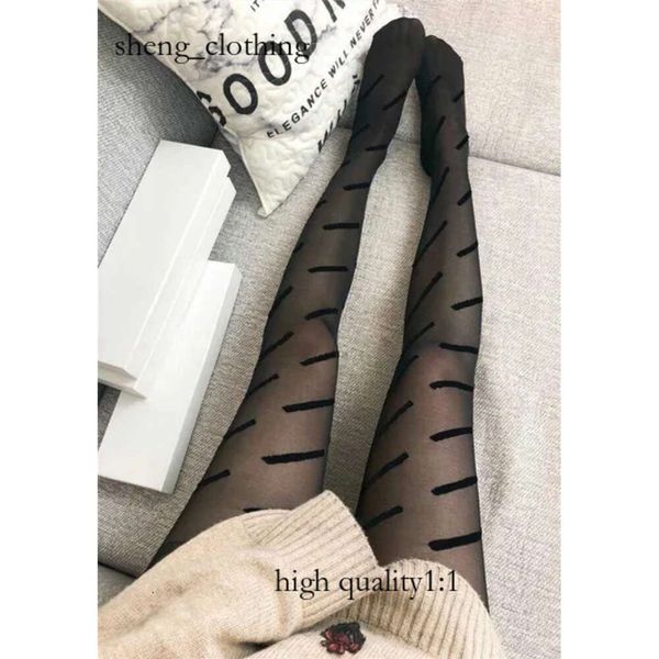 Designer -Socks Strumpfstrumpfhosen Seiden Frauen Unterwäsche Sexy Strümpfe Sommer Trendy Lady High Taille Strumpfhosen Strumpfhosenmodetbrief Druck unterWuchen 593