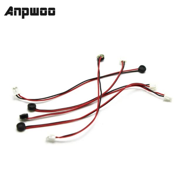 2024 Anpwoo Mini microfono Monitoraggio audio dispositivo di raccolta audio Microfono alto sensibile per la telecamera CCTV CCTV Microfonecurizzazione MIC MIC