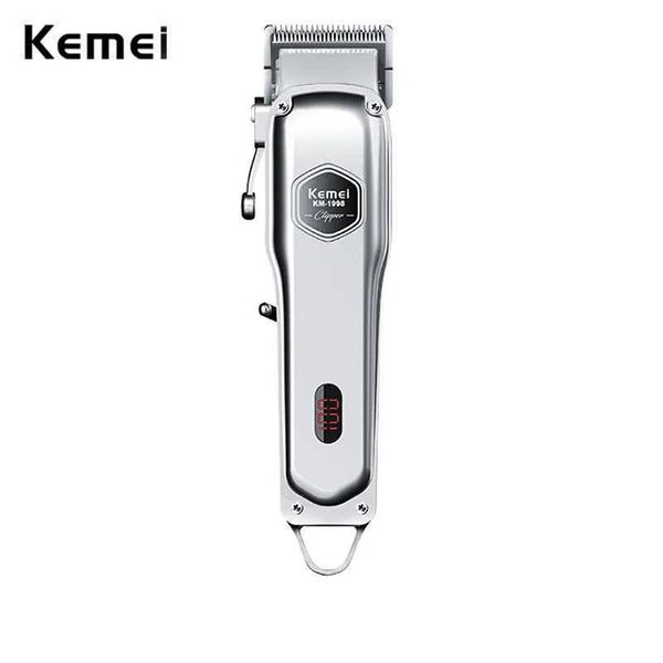 Terrimer per capelli Kemei KM-1998 Professional Senior Barber Mens Edition 2000Mah Batteria Super Strong Light Quiet Shop Q240427