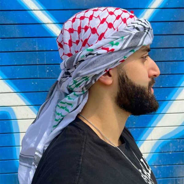 Банданас Durag 2024 Арабский шарф -шарф -основатель дизайнерский дизайнерский головокружение Plain Print Soft Shal и обернутая пашмина Bandana Muslim Headsparf 240426