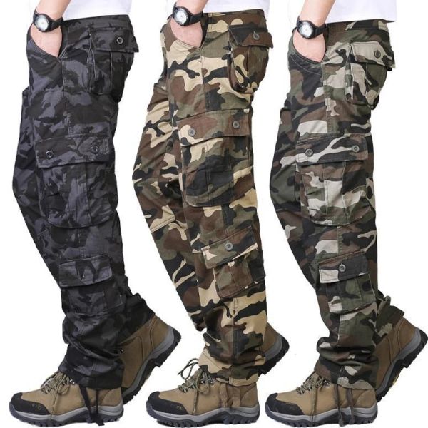 Hosen Herren Camouflage Military Hosen Männer lässige Camo Cargo Hosen Hip Hop Jogger Streetwear Fashion Urban Overalls Tactical Hosen