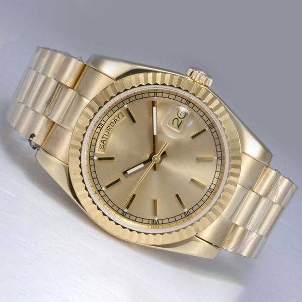 Lady Automatic Watch Full Gold с золотистыми циферблатами.