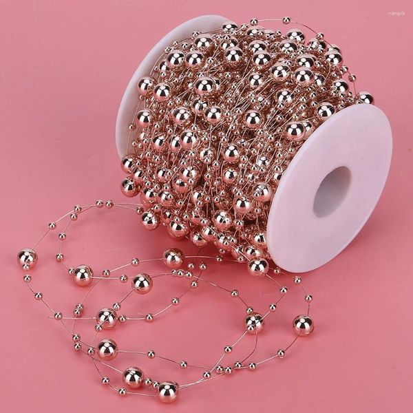 Decorazione per feste 30m Rose Gold Abs imitazione per perle per perle per perle per perle per centroponi per matrimoni di ghirlanda artigianale