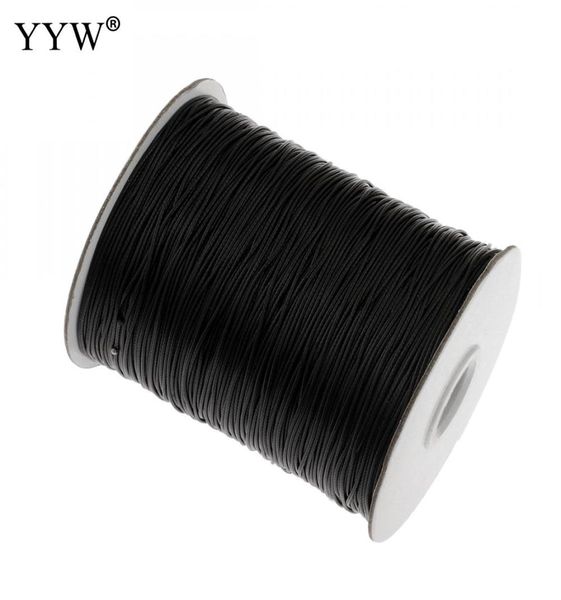 05mm08mm1mm15mm2mm 100yardspool Nylon Cord Black String Kumihimo Cordão de nó chinês Diy Fazendo descobertas de jóias ROPE7995196